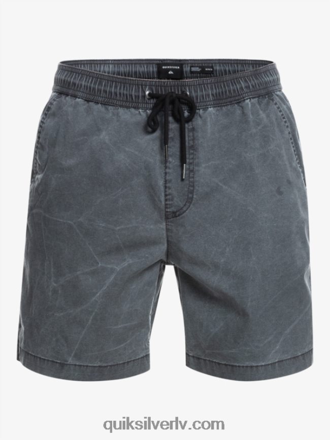 vīriešiem Quiksilver Taxer 17 elastīgi vidukļa šorti melns 88064R1381