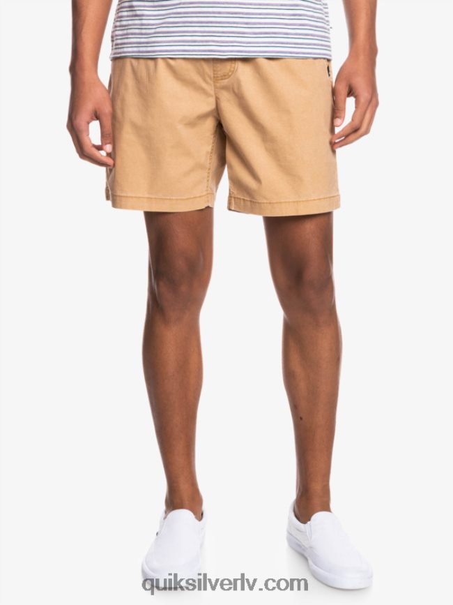 vīriešiem Quiksilver Taxer 17 elastīgi vidukļa šorti tanīns 88064R1377