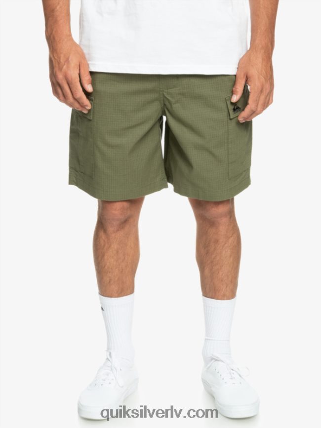 vīriešiem Quiksilver cargo taxer elastīgs jostasvietas 19 šorti Četrlapu āboliņš 88064R1010