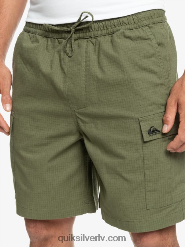 vīriešiem Quiksilver cargo taxer elastīgs jostasvietas 19 šorti Četrlapu āboliņš 88064R1010