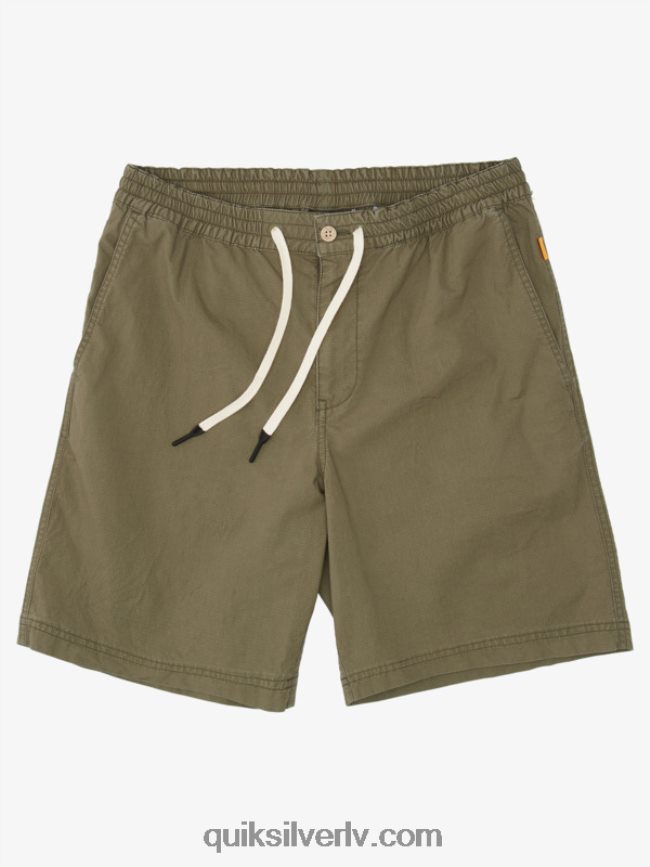 vīriešiem Quiksilver ūdensvīrs pēc sērfošanas šortiem putekļainās olīvas 88064R1579