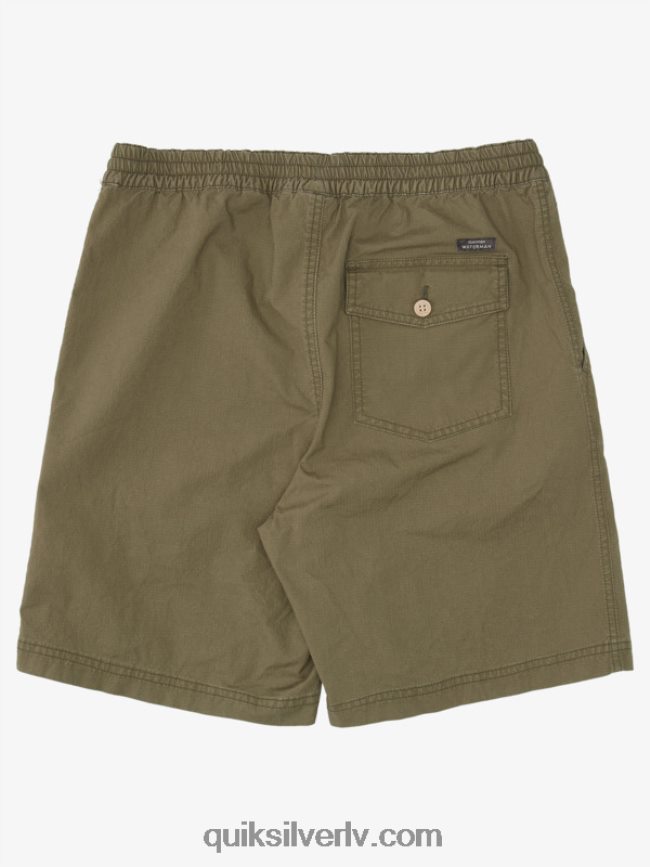 vīriešiem Quiksilver ūdensvīrs pēc sērfošanas šortiem putekļainās olīvas 88064R1579