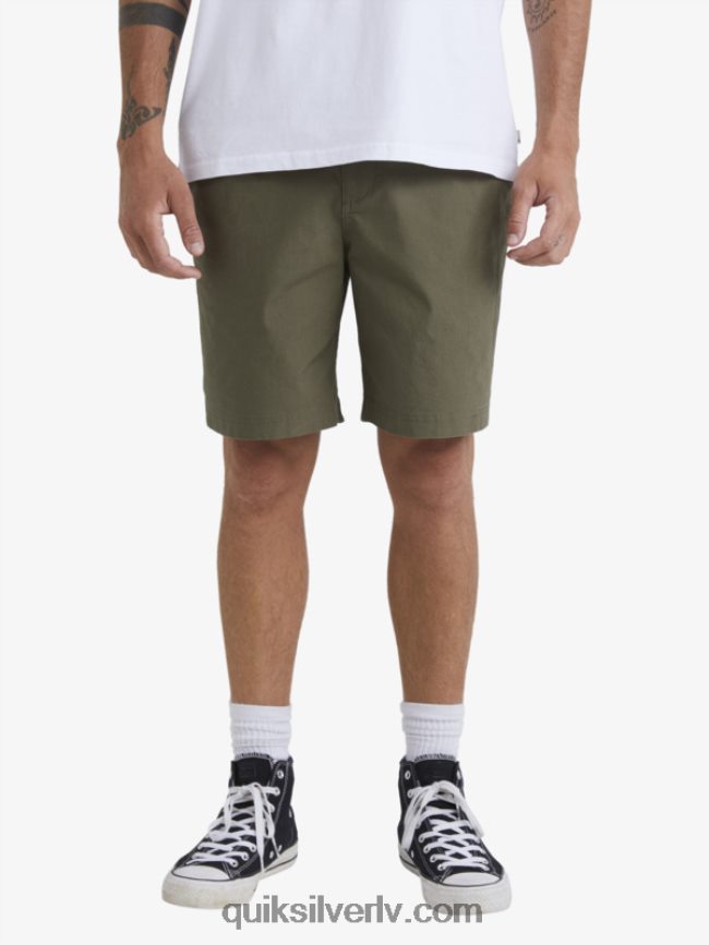 vīriešiem Quiksilver ūdensvīrs pēc sērfošanas šortiem putekļainās olīvas 88064R1579