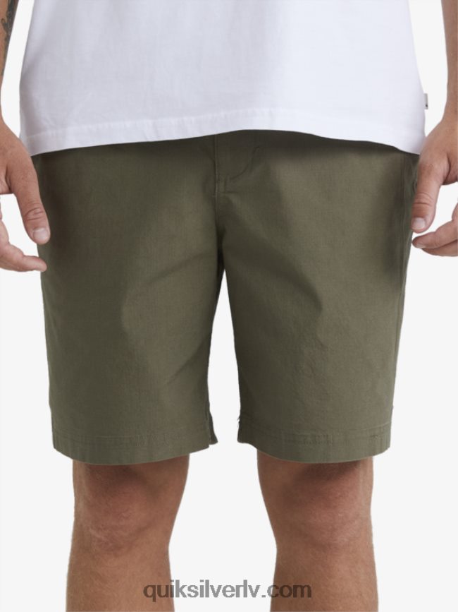 vīriešiem Quiksilver ūdensvīrs pēc sērfošanas šortiem putekļainās olīvas 88064R1579