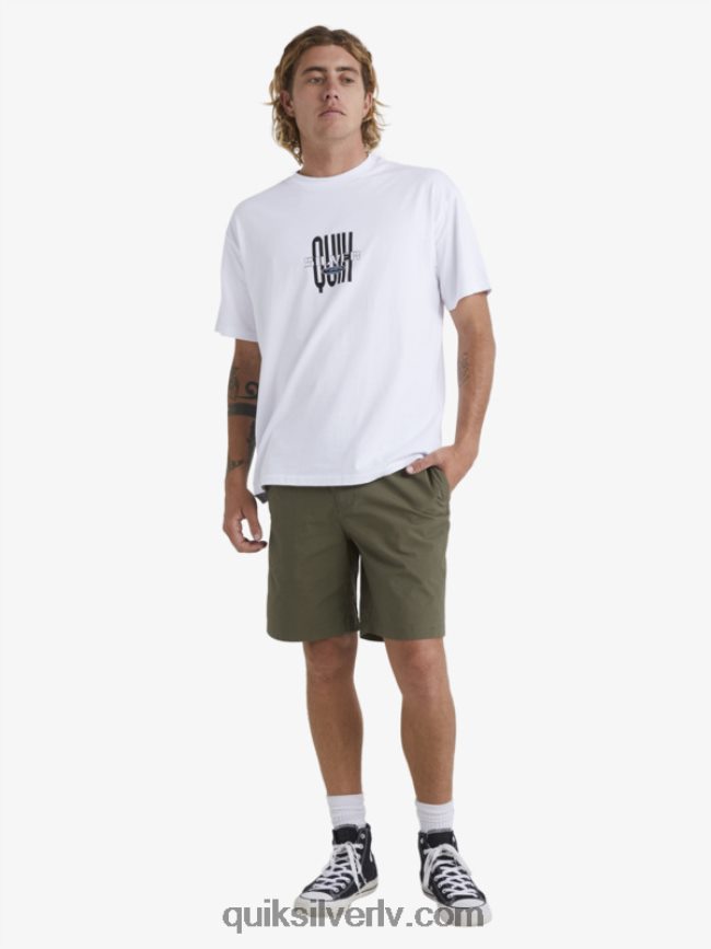 vīriešiem Quiksilver ūdensvīrs pēc sērfošanas šortiem putekļainās olīvas 88064R1579