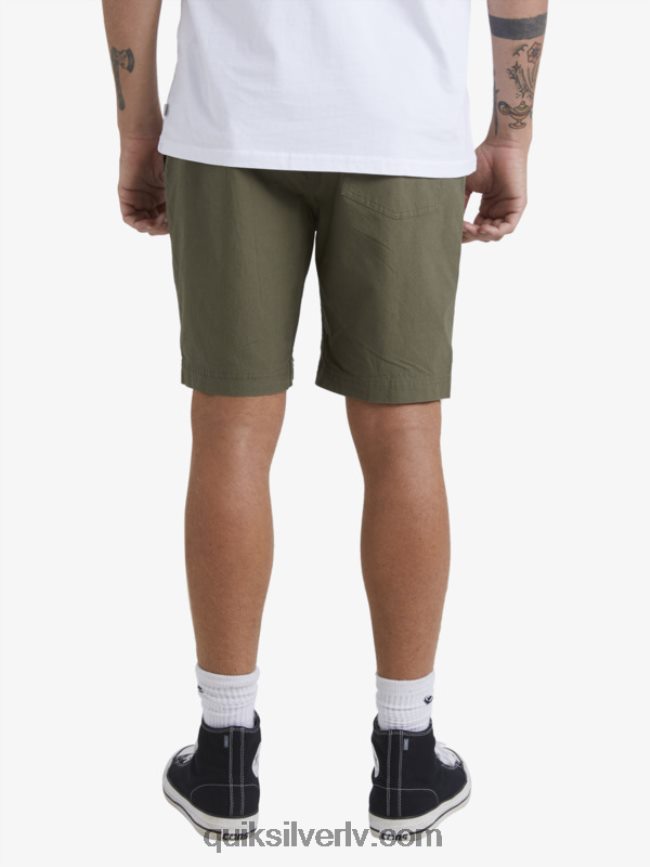 vīriešiem Quiksilver ūdensvīrs pēc sērfošanas šortiem putekļainās olīvas 88064R1579