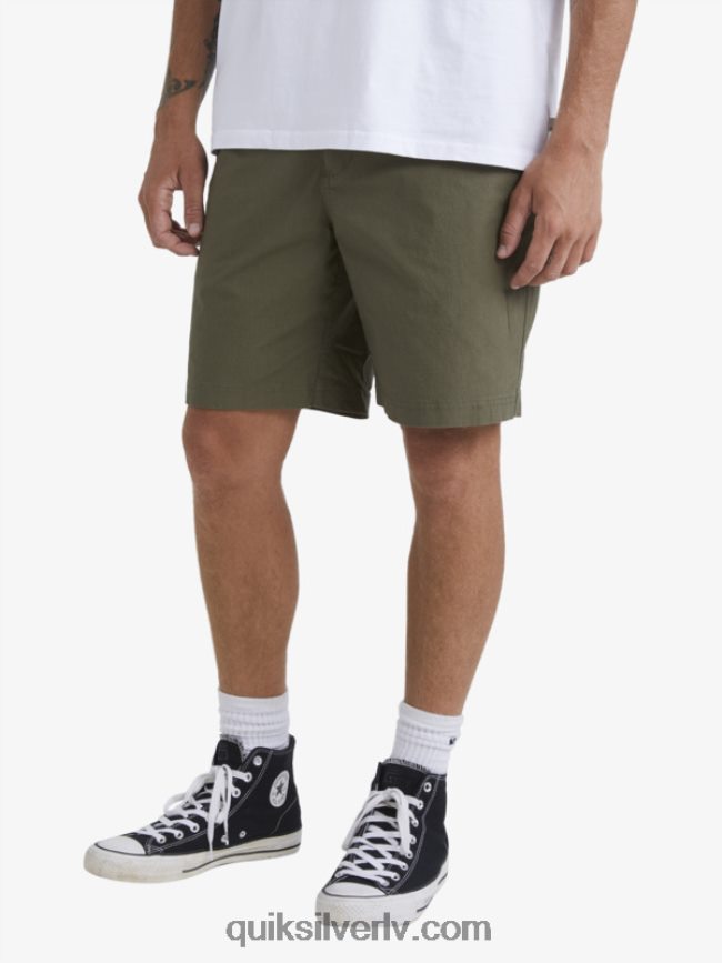 vīriešiem Quiksilver ūdensvīrs pēc sērfošanas šortiem putekļainās olīvas 88064R1579