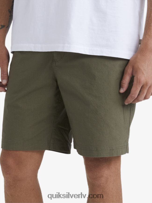 vīriešiem Quiksilver ūdensvīrs pēc sērfošanas šortiem putekļainās olīvas 88064R1579