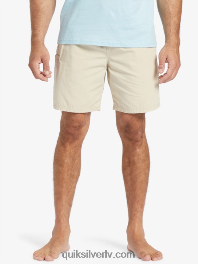vīriešiem Quiksilver ūdensvīrs pēdējais viegls elastīgs 19 šorti Brūnie rīsi 88064R255