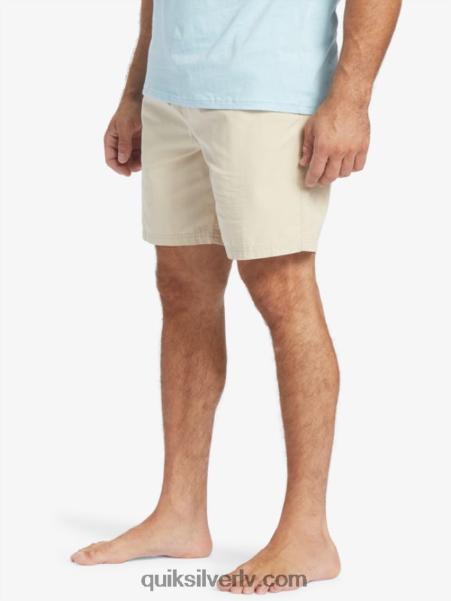 vīriešiem Quiksilver ūdensvīrs pēdējais viegls elastīgs 19 šorti Brūnie rīsi 88064R255