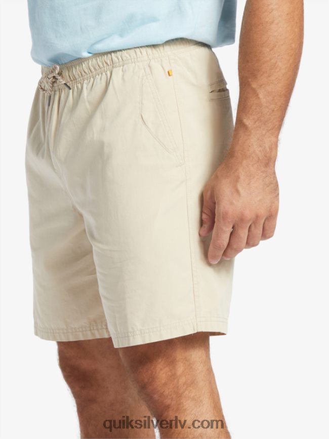 vīriešiem Quiksilver ūdensvīrs pēdējais viegls elastīgs 19 šorti Brūnie rīsi 88064R255