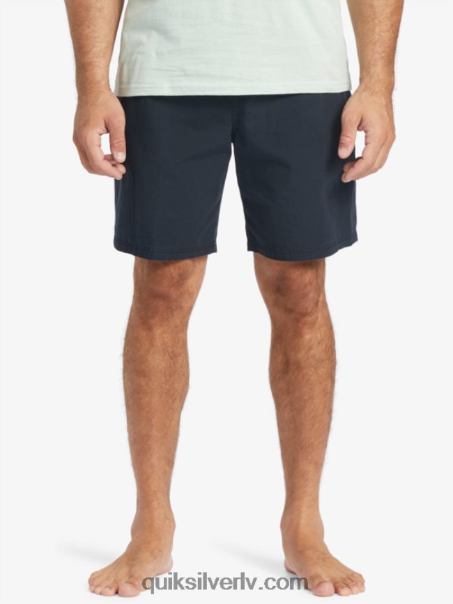 vīriešiem Quiksilver ūdensvīrs pēdējais viegls elastīgs 19 šorti melns 88064R256