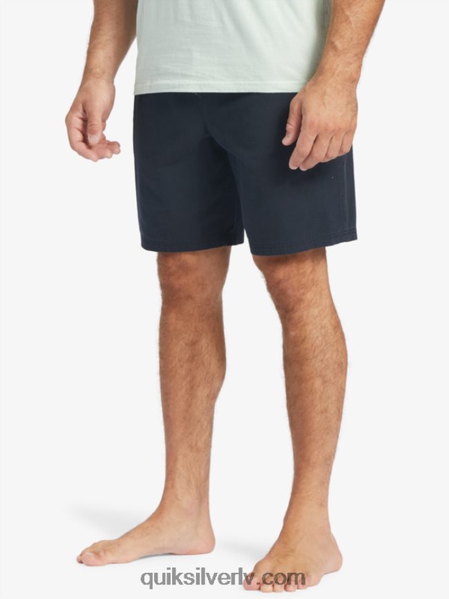 vīriešiem Quiksilver ūdensvīrs pēdējais viegls elastīgs 19 šorti melns 88064R256