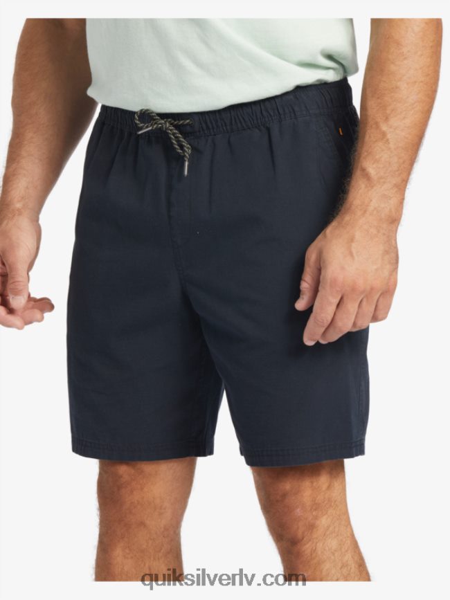 vīriešiem Quiksilver ūdensvīrs pēdējais viegls elastīgs 19 šorti melns 88064R256