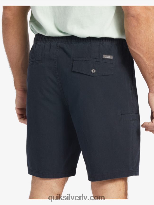 vīriešiem Quiksilver ūdensvīrs pēdējais viegls elastīgs 19 šorti melns 88064R256