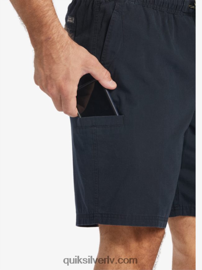 vīriešiem Quiksilver ūdensvīrs pēdējais viegls elastīgs 19 šorti melns 88064R256