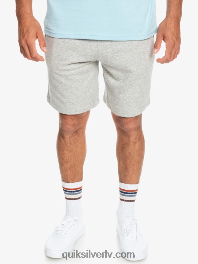 vīriešiem Quiksilver essentials sviedru šorti gaiši pelēki virši 88064R1272