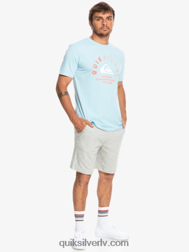 vīriešiem Quiksilver essentials sviedru šorti gaiši pelēki virši 88064R1272