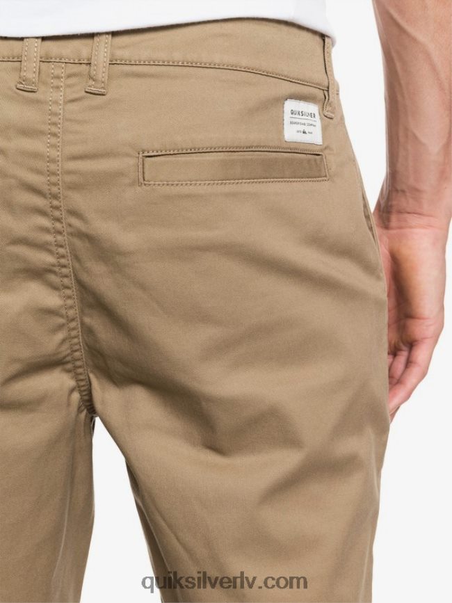 vīriešiem Quiksilver ikdienas union stretch 20 chino kabatas šorti elmwood 88064R1315