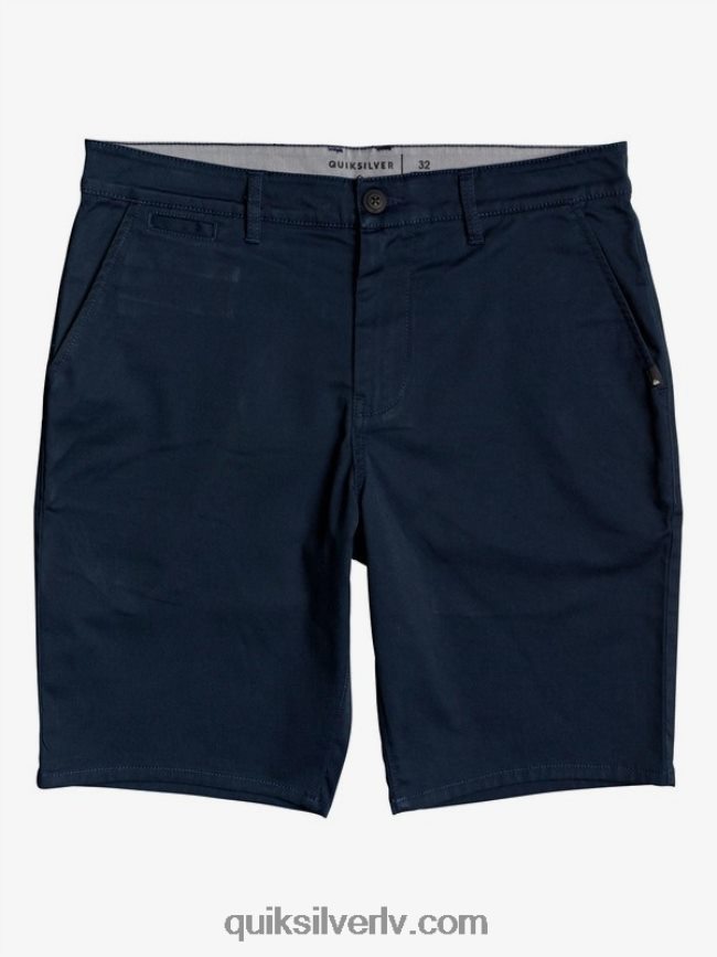 vīriešiem Quiksilver ikdienas union stretch 20 chino kabatas šorti jūras žakete 88064R1316