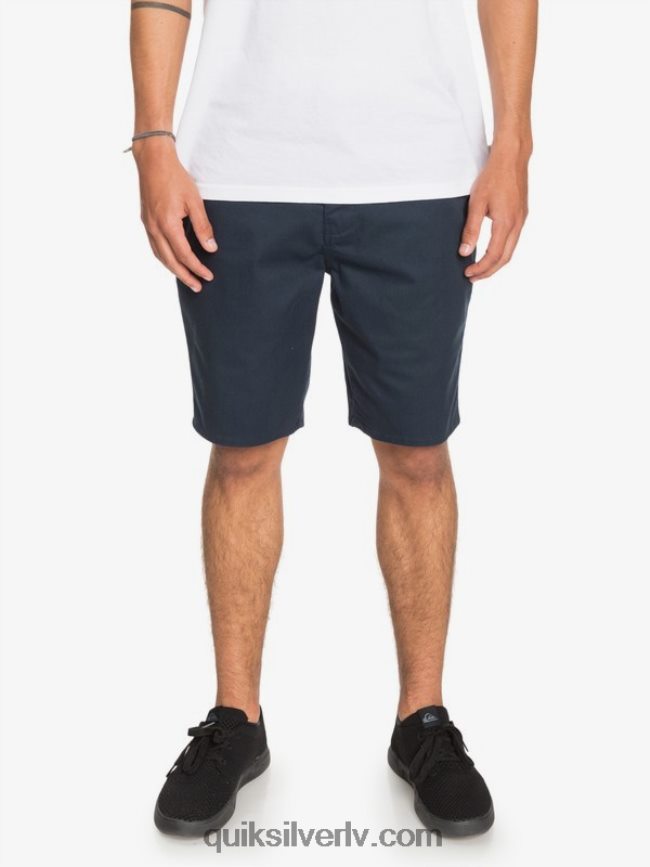 vīriešiem Quiksilver ikdienas union stretch 20 chino kabatas šorti jūras žakete 88064R1316