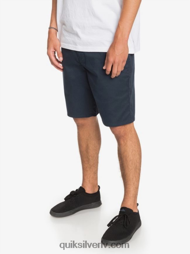 vīriešiem Quiksilver ikdienas union stretch 20 chino kabatas šorti jūras žakete 88064R1316