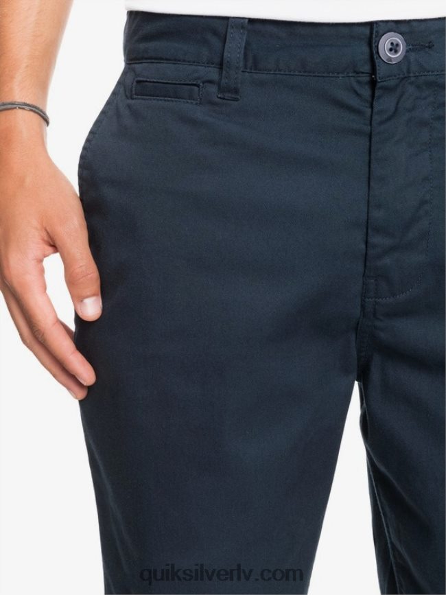 vīriešiem Quiksilver ikdienas union stretch 20 chino kabatas šorti jūras žakete 88064R1316