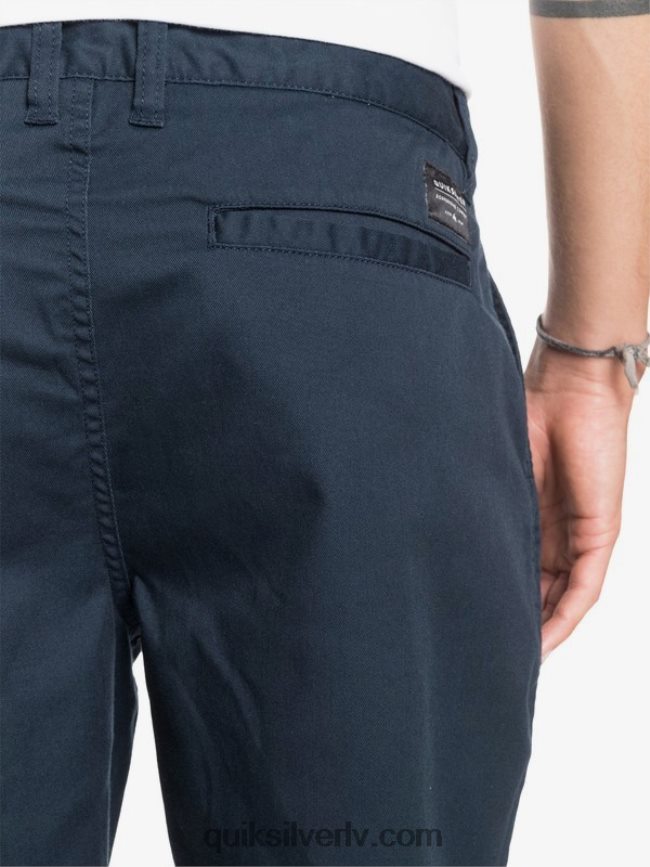 vīriešiem Quiksilver ikdienas union stretch 20 chino kabatas šorti jūras žakete 88064R1316