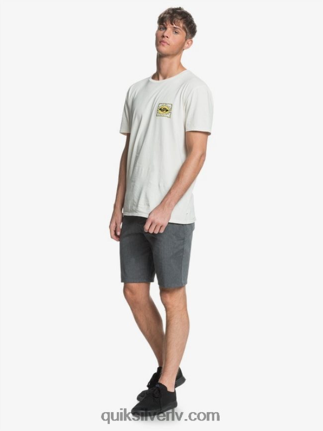 vīriešiem Quiksilver ikdienas union stretch 20 chino kabatas šorti tumši pelēki virši 88064R1313