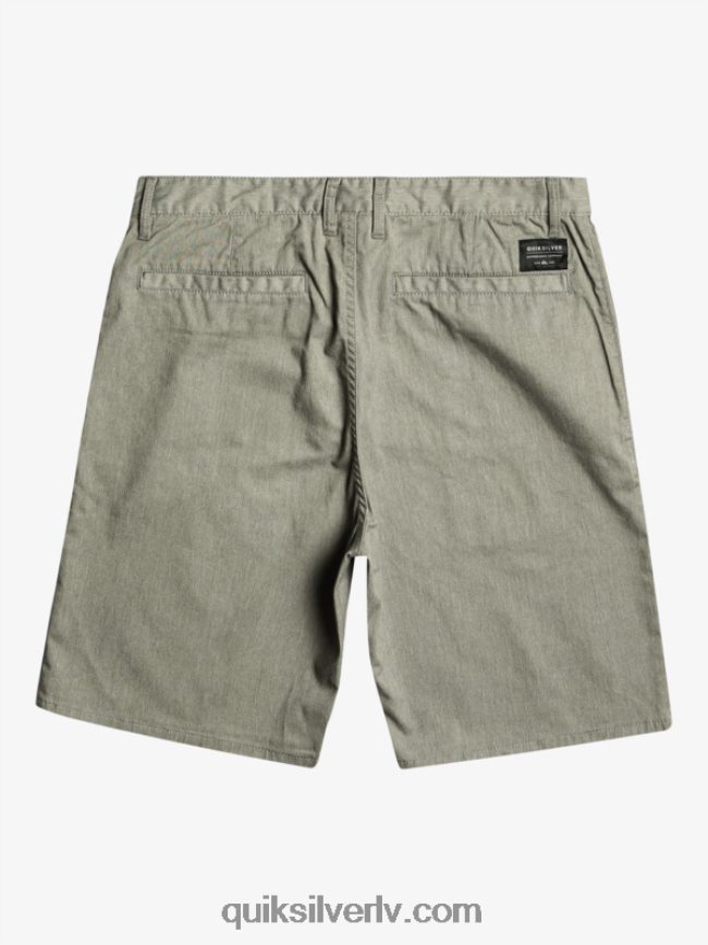 vīriešiem Quiksilver ikdienas union stretch chino 20 šorti gaiši pelēki virši 88064R858