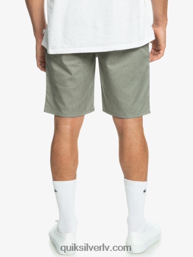 vīriešiem Quiksilver ikdienas union stretch chino 20 šorti gaiši pelēki virši 88064R858