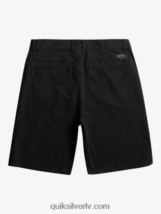 vīriešiem Quiksilver ikdienas union stretch chino 20 šorti melns 88064R856