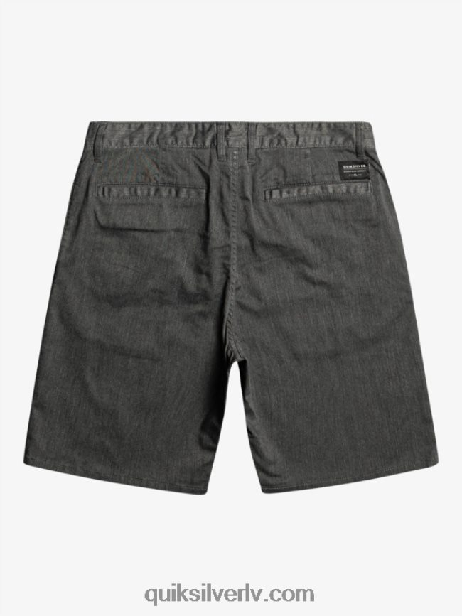 vīriešiem Quiksilver ikdienas union stretch chino 20 šorti tumši pelēki virši 88064R855