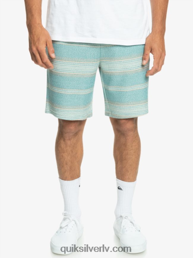 vīriešiem Quiksilver lieliski otway sviedru šorti Bretaņas zila otvejas svītra 88064R331