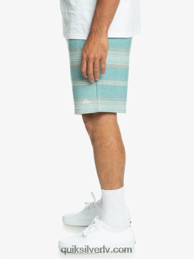 vīriešiem Quiksilver lieliski otway sviedru šorti Bretaņas zila otvejas svītra 88064R331