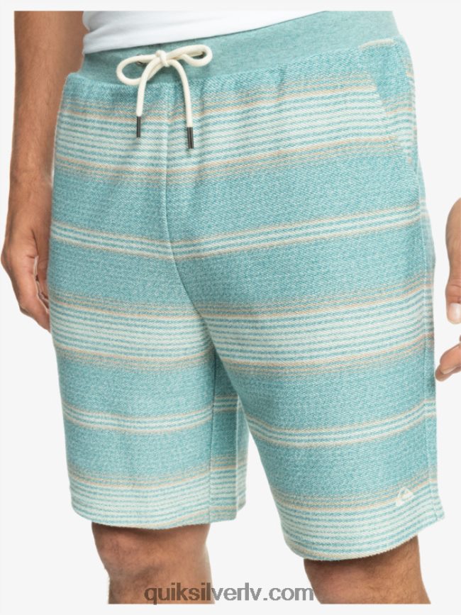 vīriešiem Quiksilver lieliski otway sviedru šorti Bretaņas zila otvejas svītra 88064R331