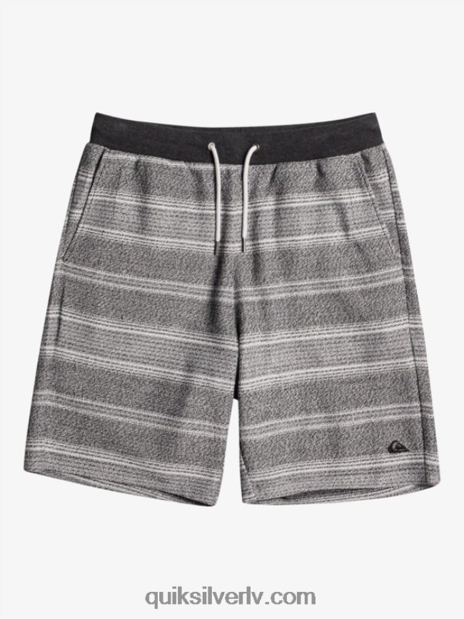 vīriešiem Quiksilver lieliski otway sviedru šorti melna otway svītra 88064R329