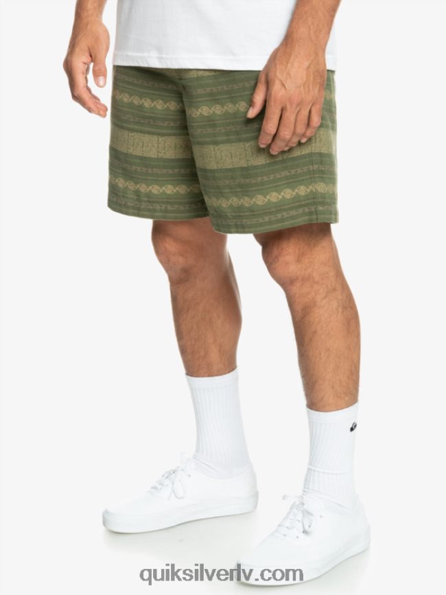 vīriešiem Quiksilver takseru žakarda šorti četru lapu āboliņa takseris žakars 88064R422
