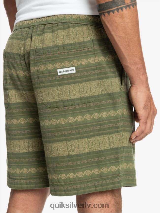 vīriešiem Quiksilver takseru žakarda šorti četru lapu āboliņa takseris žakars 88064R422