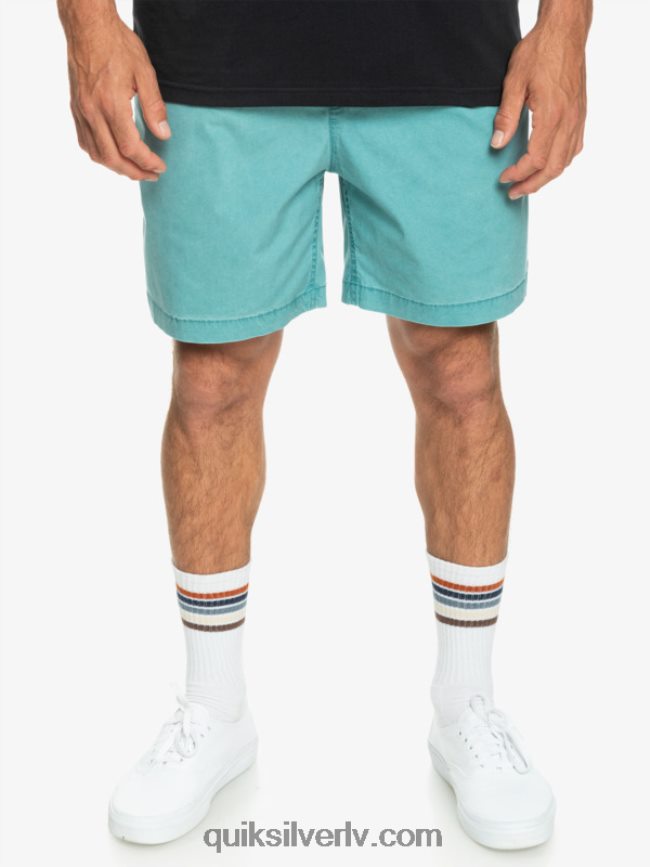 vīriešiem Quiksilver takseru elastīgie šorti Bretaņas zilā 88064R325