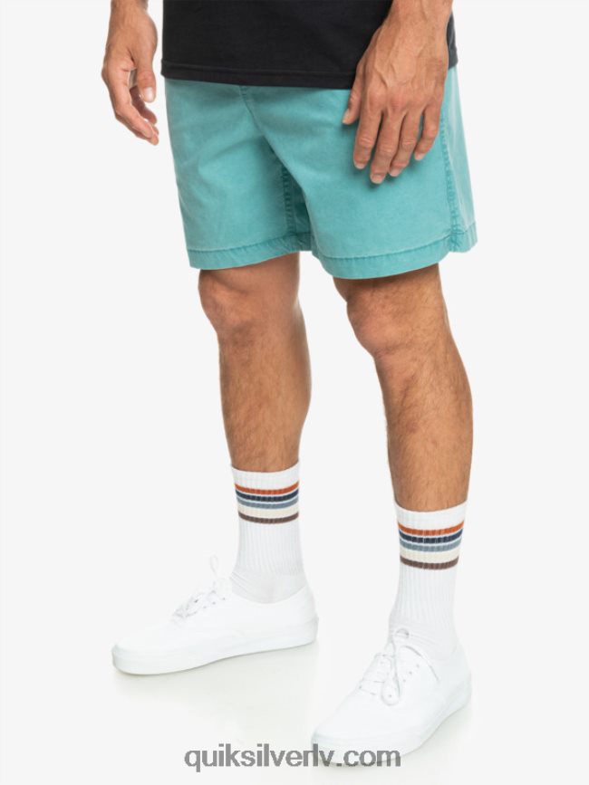 vīriešiem Quiksilver takseru elastīgie šorti Bretaņas zilā 88064R325