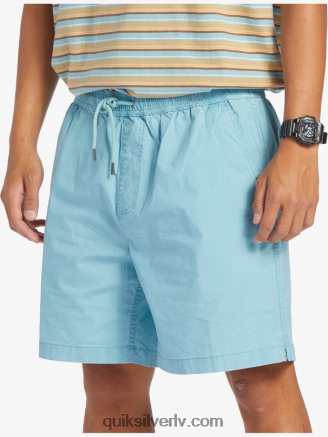 vīriešiem Quiksilver takseru elastīgie šorti kameja zils 88064R319