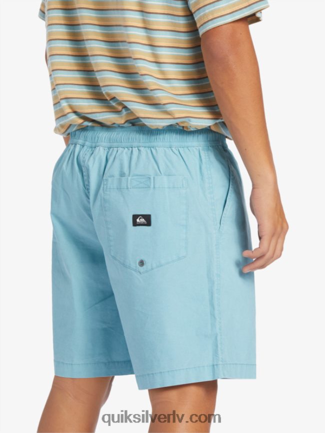 vīriešiem Quiksilver takseru elastīgie šorti kameja zils 88064R319