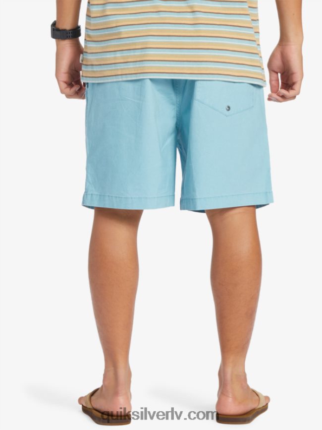 vīriešiem Quiksilver takseru elastīgie šorti kameja zils 88064R319