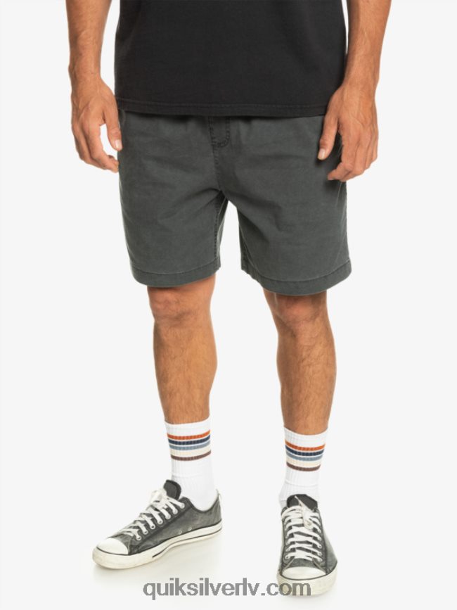vīriešiem Quiksilver takseru elastīgie šorti melns 88064R321