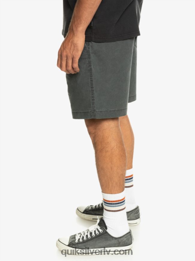 vīriešiem Quiksilver takseru elastīgie šorti melns 88064R321