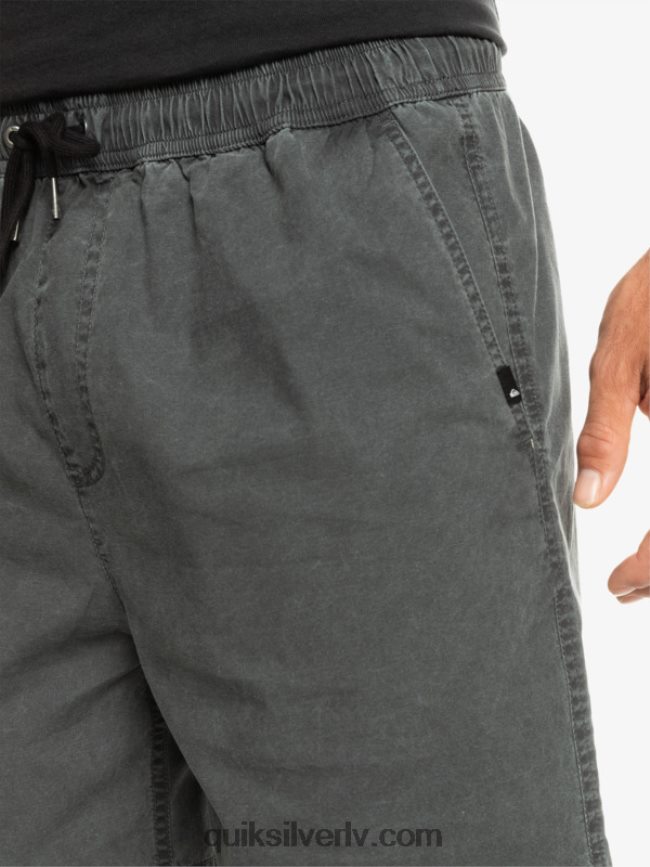 vīriešiem Quiksilver takseru elastīgie šorti melns 88064R321
