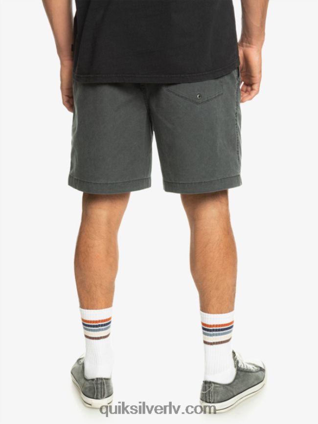 vīriešiem Quiksilver takseru elastīgie šorti melns 88064R321