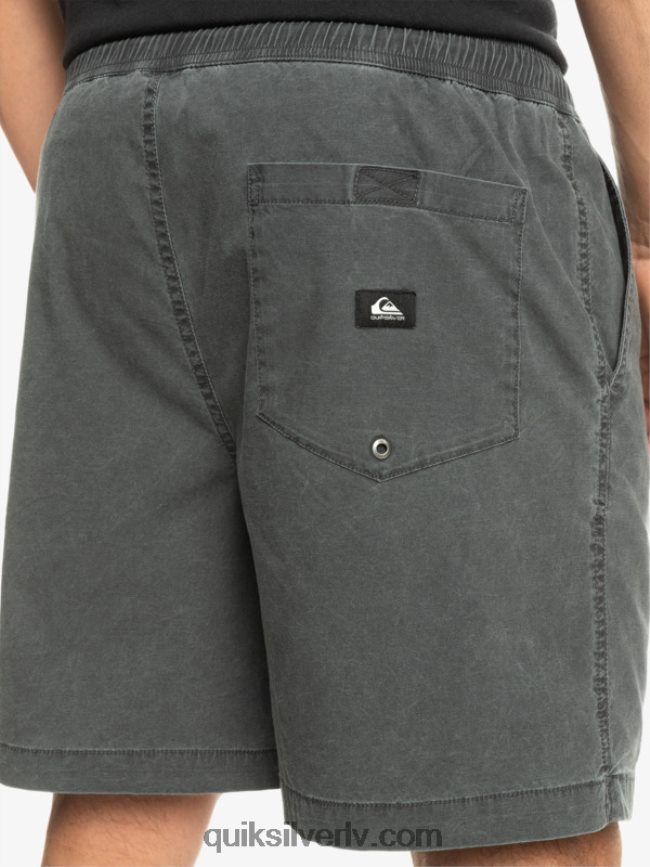 vīriešiem Quiksilver takseru elastīgie šorti melns 88064R321