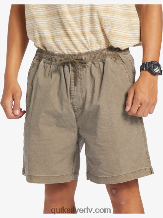vīriešiem Quiksilver takseru elastīgie šorti Šokolādes gabaliņš 88064R322